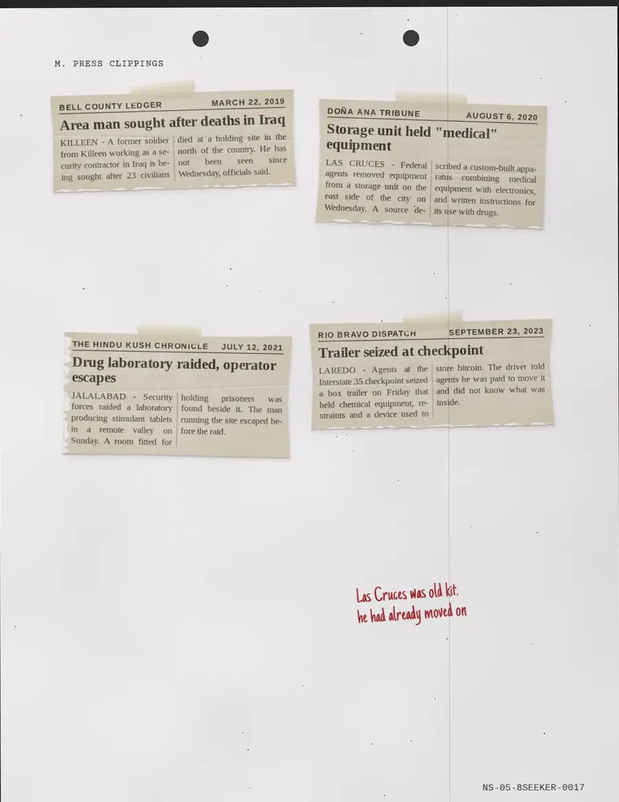 8SEEKER, pagina 17 di 18: M. RASSEGNA STAMPA