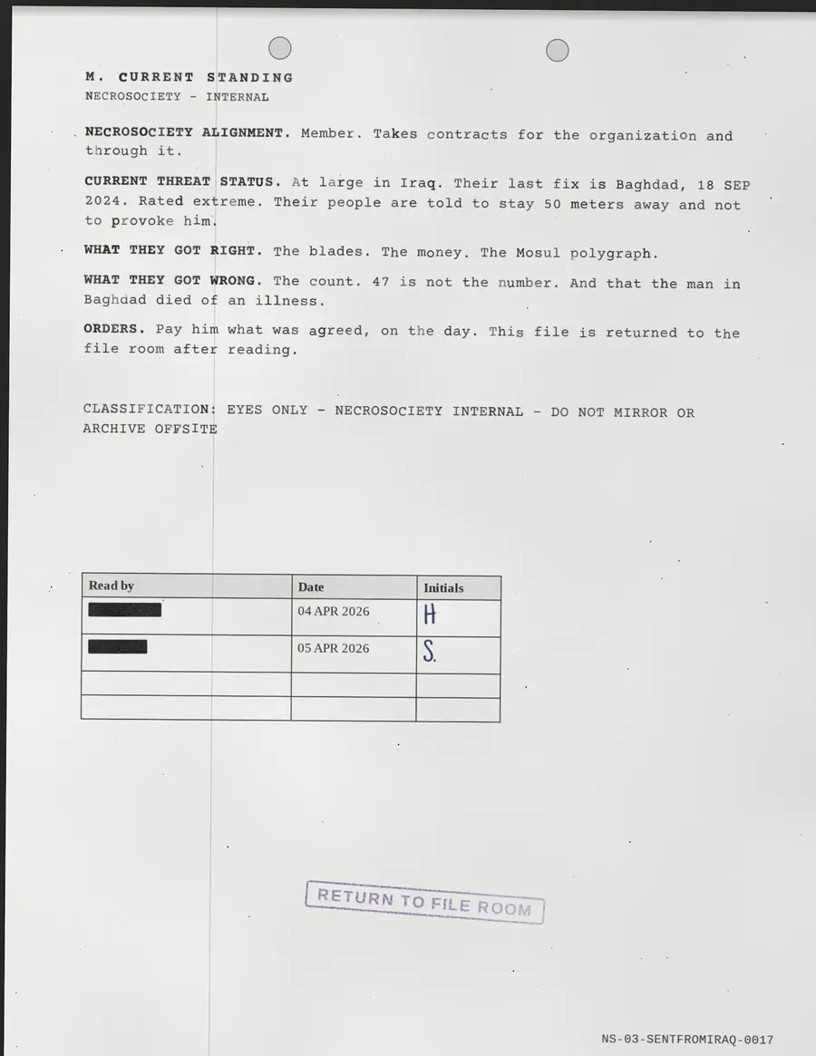 SENTFROMIRAQ, sayfa 17 / 17: M. GÜNCEL DURUM